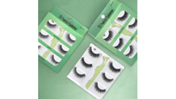 Womens Magnetic Natural Fake Eyelashes 3D Faux Lashes with Logo1