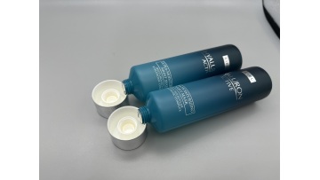 gradient blue plastic lotion tube 