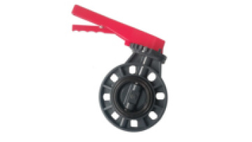 Industrial Water Treatment Sturdy PVC Handle Butterfly Valve High Quality for UPVC/SCH801