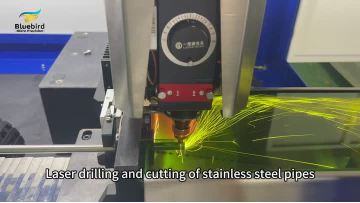 Laser drilling and cutting of stainless steel tube