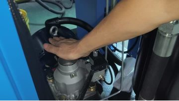 The air tightness test of screw air compressor
