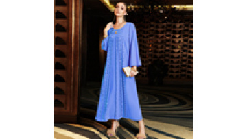 2023 New Design Women Fashion Muslim Long Sleeves Abaya Islamic Clothing Muslim Dresses Baju Kurung Malaysia1