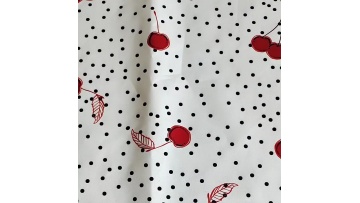 2024 new white chiffon  floral prints fabric 100% polyester print chiffon dress for blouse1