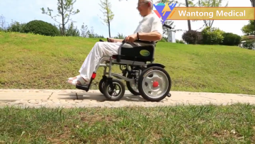 New Arrival Steel Electric Power Driven Wheelchair Lightweight Folding Powerful Electric Whellchair1