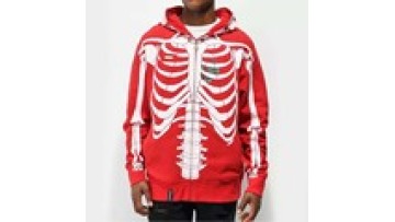 Custom Men Hooded Jacket Printing Sweatshirt Plus Size Full Zip Up Face Skull Men Hoodies1