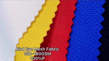 Cheap price 100  polyester bird eye black poly stretch mesh knitted yummy mattress roll fabric for garment sportswear cloth1