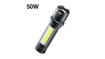 Wholesale Mini Aluminum COB Tactical Torch Zoomable Torch Waterproof LED USB Rechargeable Flashlight1