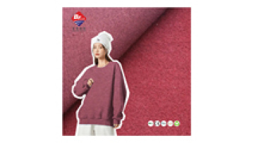 Fashion Outdoor Sweatshirt Fabric TR 86% Polyester 14% Rayon Brushed Knitted French Terry Fabric for Garment Hoodie1