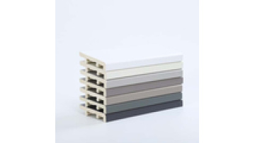 SPC flooring accessories plastic Flush Stair Nose trim wpc skirting board1