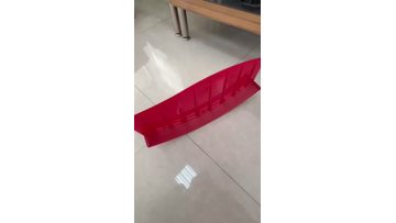 red plastic automotive trim panel