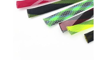 Factory direct shipping OEM flexibility PET expandable braided sleeve  for oil tubes1