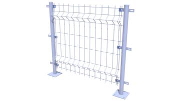 XINHAI ECO Friendly clearvu fence designs PVC coated 3D curved welded wire mesh fence for sale1