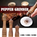 Quality Oak Wood Manual Salt Pepper Grinder Multi-purpose Cruet Mill Seasoning Muller Home Kitchen Tool Seasoning Storage Tank