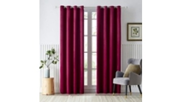 wholesale  bedroom cheap 100% blackout ring curtain for windows living room hotel curtain wholesale factory1