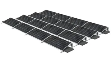 Flexibility Aluminium Ballasted Racking Sun Tracking Solar Panel Mount Solar Roof Mounting System1