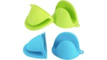 Wholesale Heat Resistant Silicone Oven Mitts Cooking Pinch Mitts Pot Holders Mittens Rubber Oven for Kitchen1