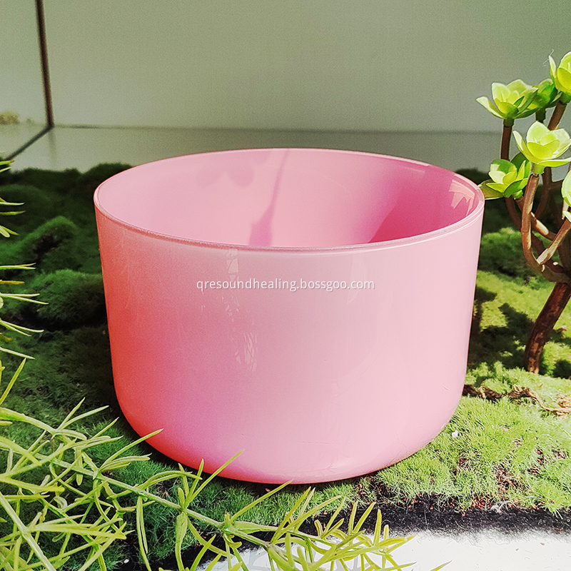 Flamingo Pink Crystal Singing Bowl