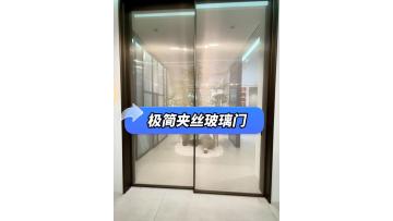 Minimalist Laminated Glass Door