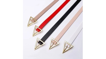 Trendy Women's Leather Waist Belt