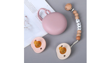 White Sublimation Bling Silicone Teacher Pacifier Clip Set1
