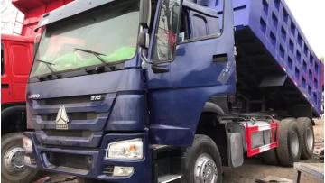 blue dump truck