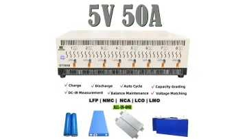 5V 50A LiFePO4 Nca Ncm Lithium Ion Battery Cell Auto Charge Discharge Battery Grading and Formation Tester Cycler1