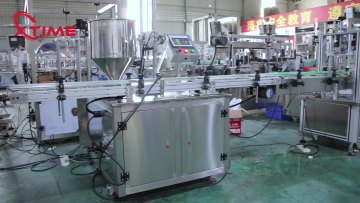Liner single head honey stick cream heating tank paste packing machine high viscosity liquid filling machine1