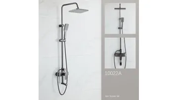 Manufacturers Wholesale White Aluminum Hot Cold Water Shower Column for Bathroom1