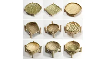 Handmade Bamboo Woven Fruit Storage Basket1