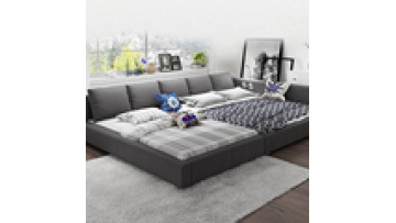 Combination widened bed girls and boys separated children's bed with guardrail, bedroom stitching big bed1