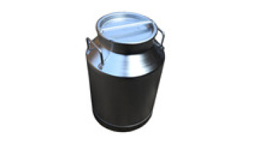 JCG-25L simple lid aluminum alloy milk bucket pure aluminum milk can barrel milk storage and transportation tank1