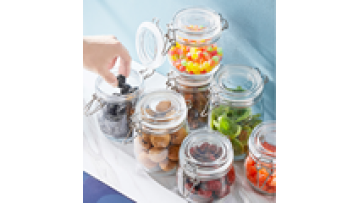 Factory Produced Wholesale Kitchen Food Cookie Glass Storage Bottles & Jars1