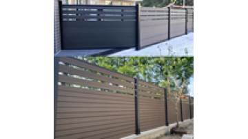 New Cheap WPC Composite Wood Palisade PVC Fence for Home, Garden, and Terrace Decoration1