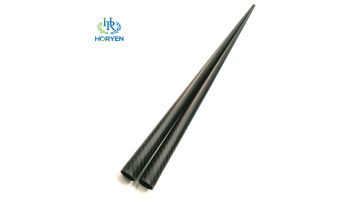 matte tapered carbon fiber tube