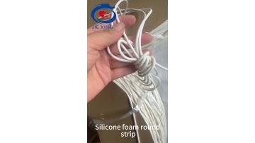 Silicone foam round strip