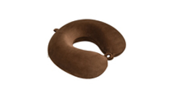 U-shaped Plush Velboa Coffee Folding Eggcrate Foam Air Filled Travel Neck Pillow1