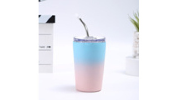 Stylish Reusable Stainless Steel Vacuum Insulated Coffee Traveler Mug with Lid1