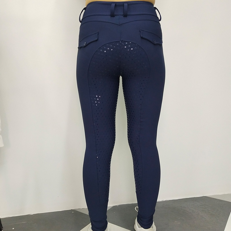 new front pocket equestrian breeches blue