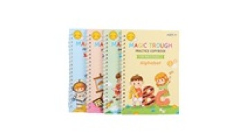 Reusable English Language Preschool Tracing Book: Magic Calligraphy Handwriting Practice Workbook for Kids1