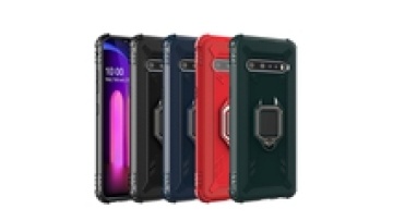 Carbon Fiber TPU Case with 360 Ring for LG Stylo 6, K61, K51, K31, K41s, K40s, K50s, V601