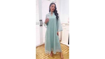 Beaded Embroidery Elegant Long Dress (1)