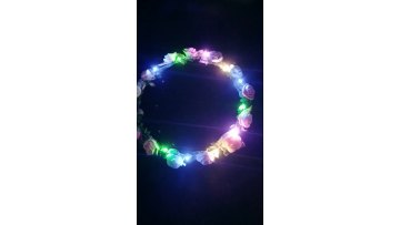 Colorful Party Hair Accessories Bridal Shower Bridesmaid Gift Neon LED Flower Headband for Wedding Holiday Show Event1