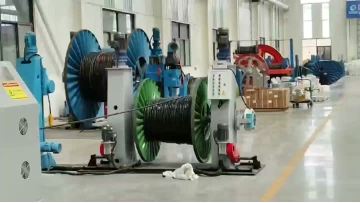 Steel strip wrapping machine for cables