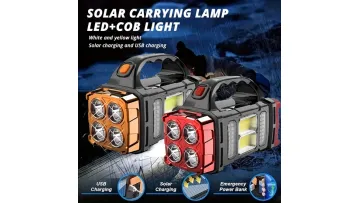Portable Solar and USB Rechargeable LED Lantern Flashlight1