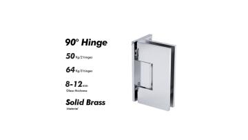 SVA-B241C1-100 Brass Black Golden Glass Bathroom Shower Hinge