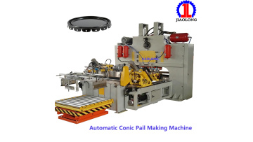 Bucket bottom lids making machine