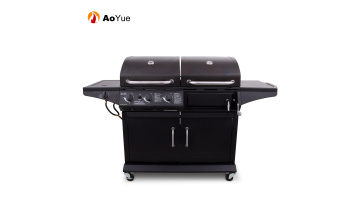 charcoal gas grill combo