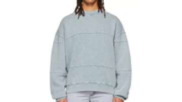 Vintage Men Crewneck Drop Shoulder Sweatshirt 100 Cotton Sweatshirts for Men1