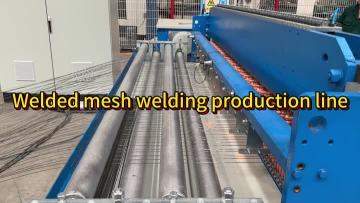 Welded mesh welding production line