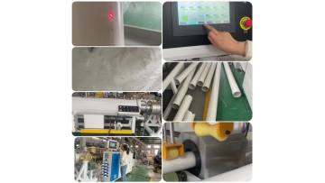 200mm upvc high filler pipe production line .MP4